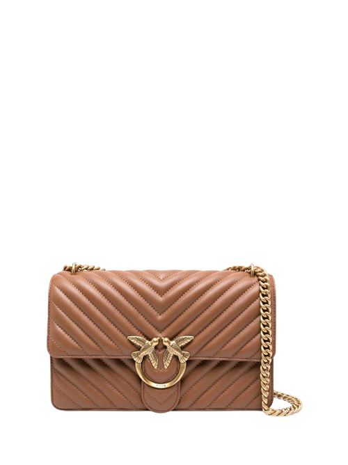 Borsa Classic Love One Chevron Marrone PINKO | 100941 A0GKL17Q